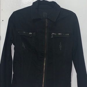 RtA Black denim jacket